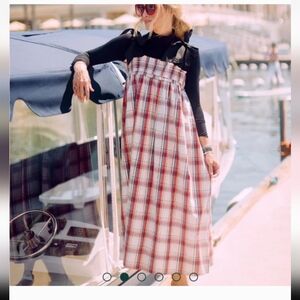 Buru Sabrina Plaid Midi Dress Size S